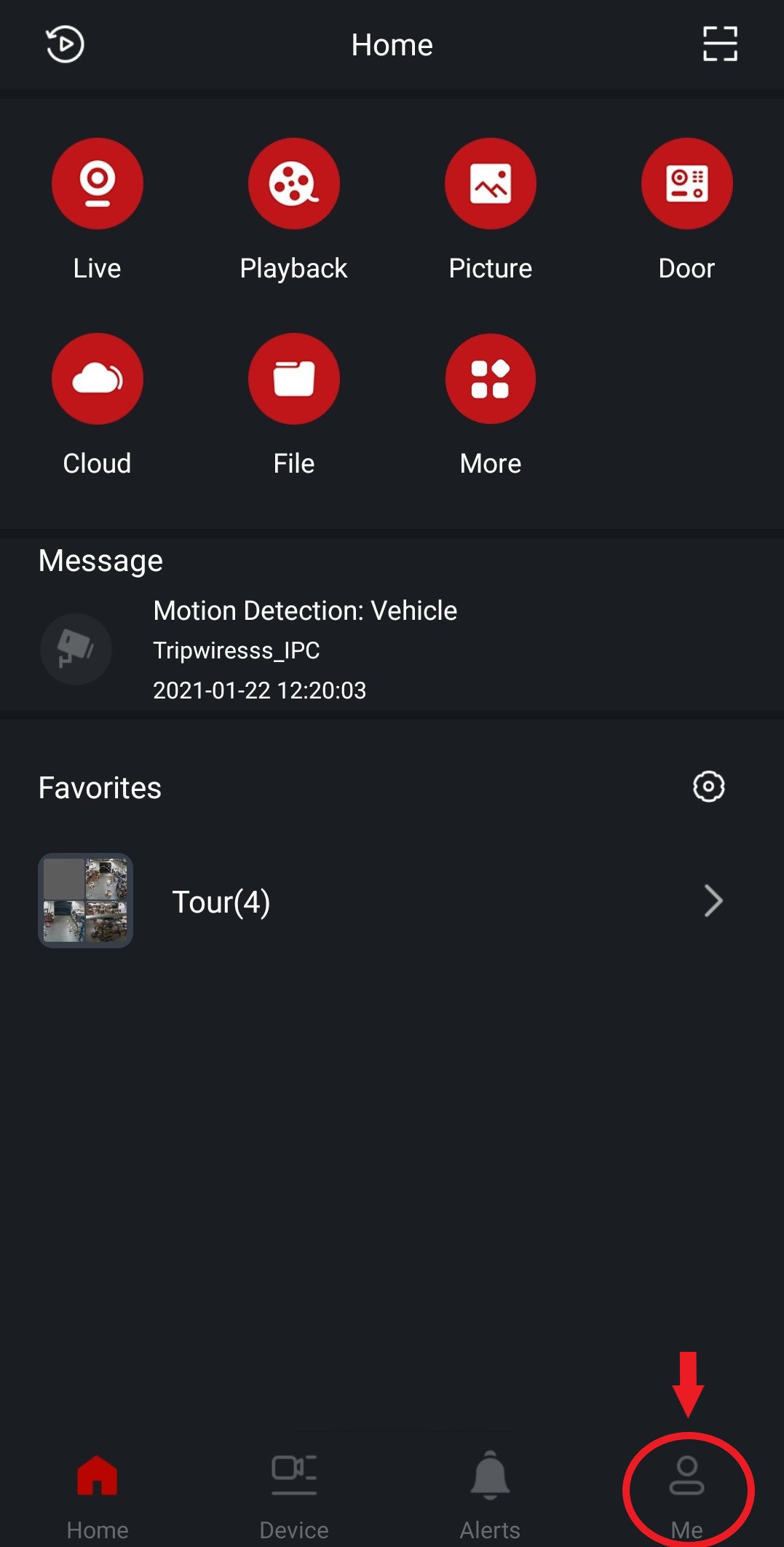 Setting Default Page ICRealtime